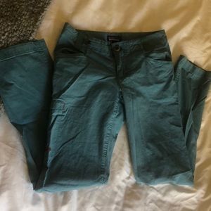 Teal Patagonia venga rock pant, size 0